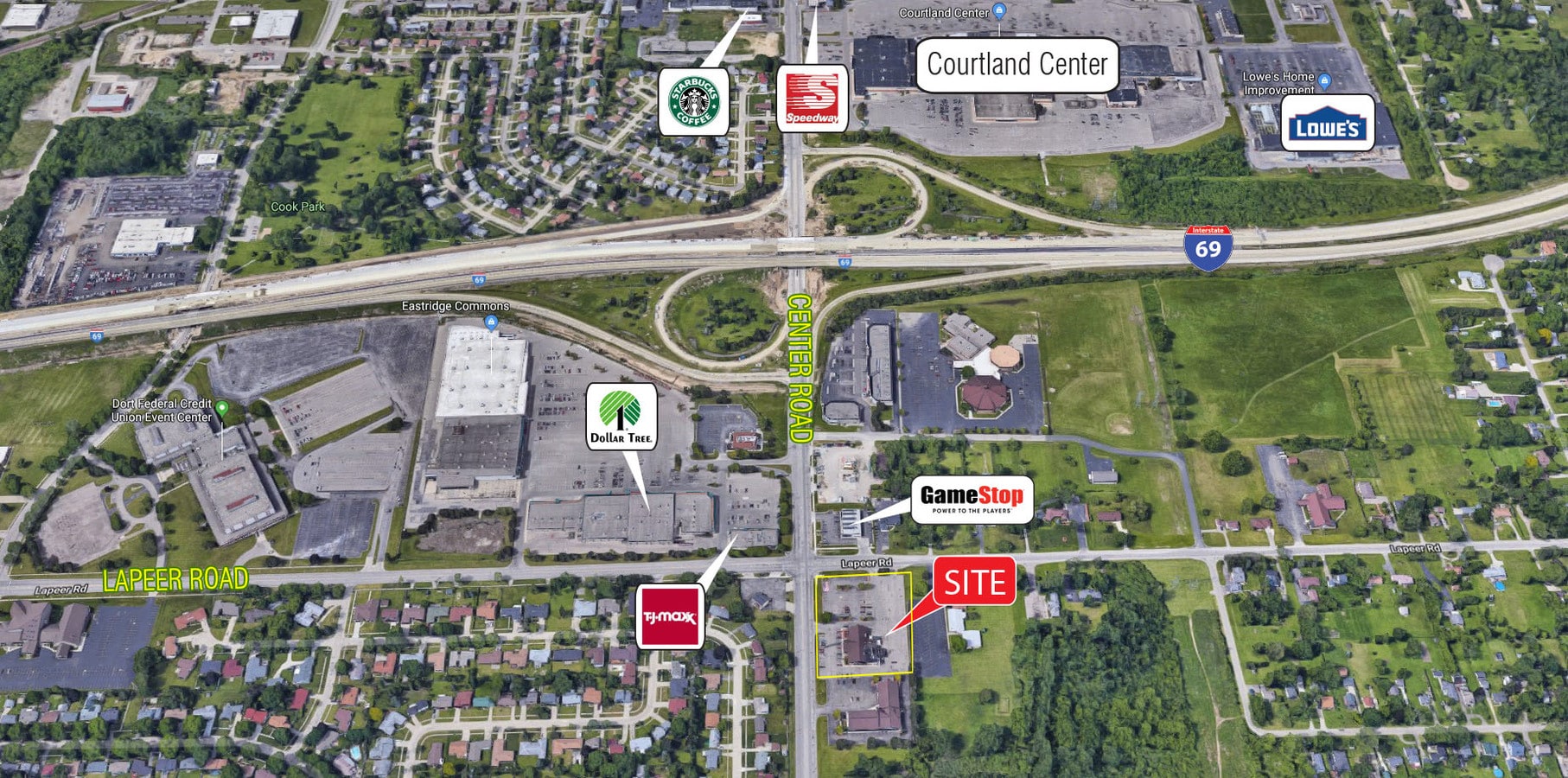 1341 S Center Rd, Burton, MI, 48509 Restaurant Property For Sale