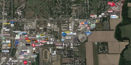 5679 US Highway 41 S, Terre Haute, IN - aerial  map view