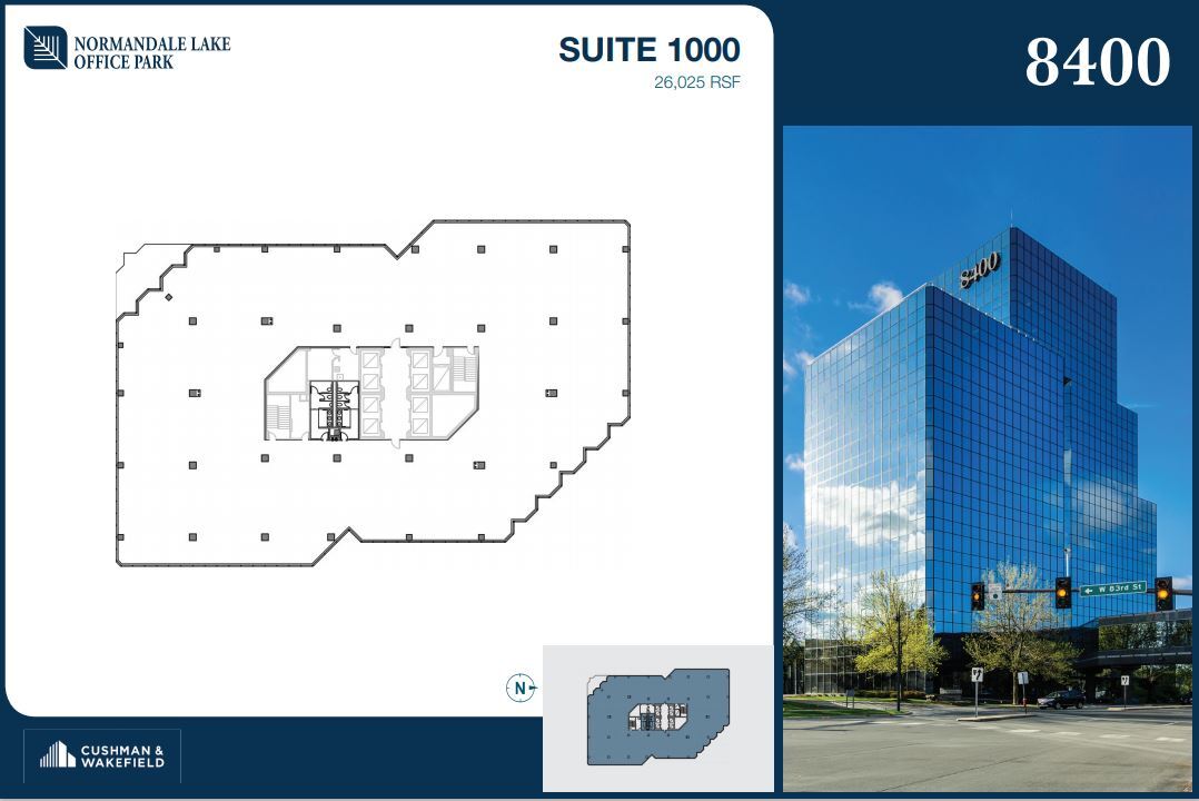 8000-8500 Normandale Lake Blvd, Bloomington, MN for lease Floor Plan- Image 1 of 1