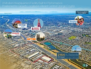 2164 N Batavia St, Orange, CA - AERIAL map view