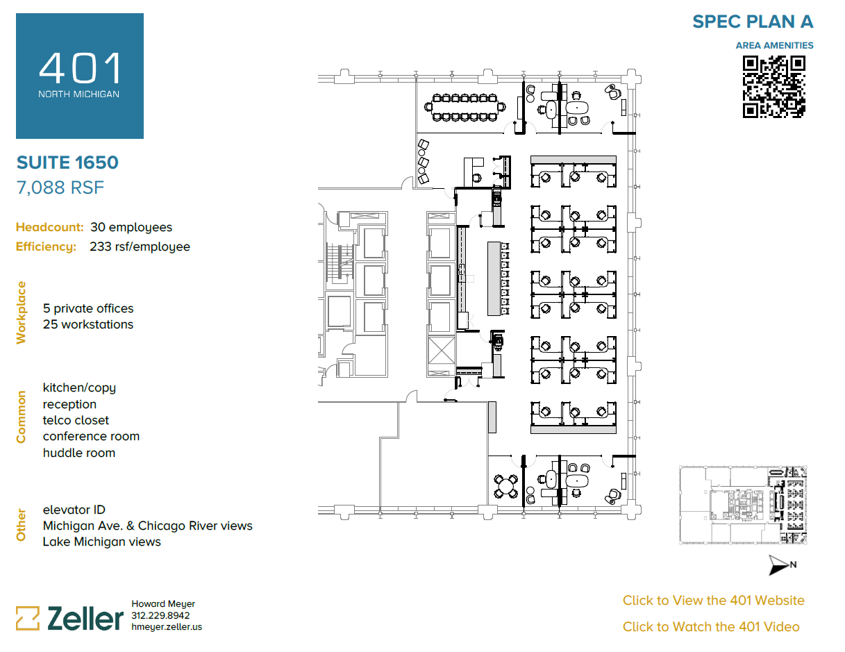 401 N Michigan Ave, Chicago, IL for lease Floor Plan- Image 1 of 3