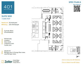 401 N Michigan Ave, Chicago, IL for lease Floor Plan- Image 1 of 3