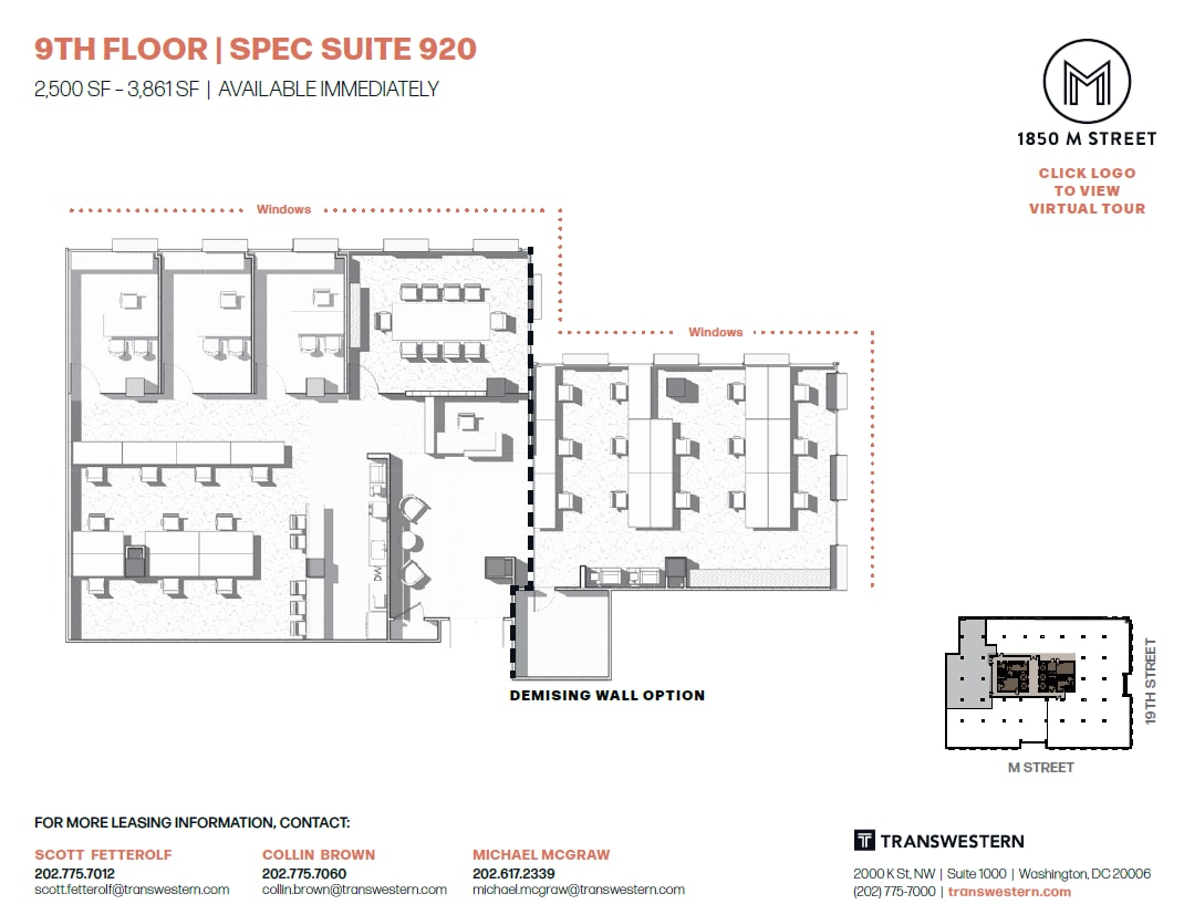 1850 M St NW, Washington, DC for lease Floor Plan- Image 1 of 1