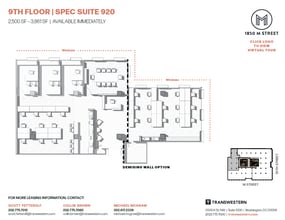 1850 M St NW, Washington, DC for lease Floor Plan- Image 1 of 1