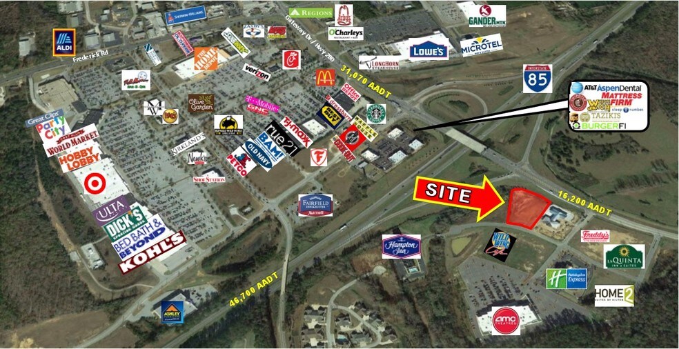 GATEWAY Dr, Opelika, AL for sale - Aerial - Image 1 of 1