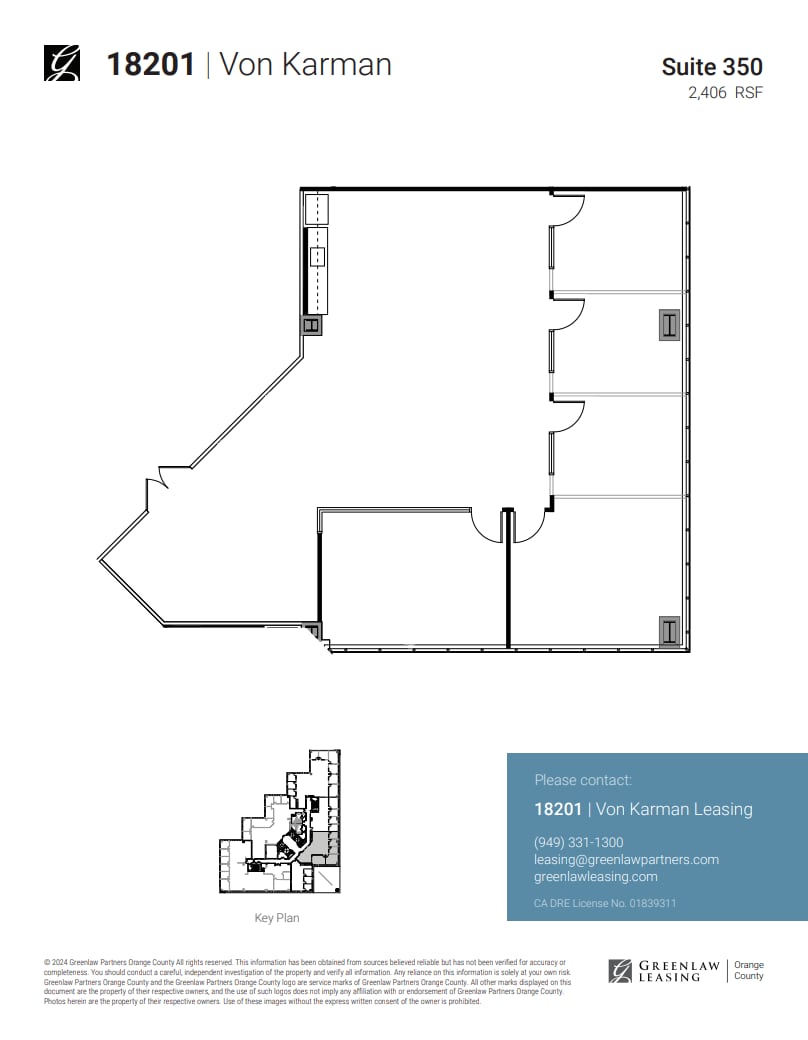 18301 Von Karman Ave, Irvine, CA for lease Floor Plan- Image 1 of 2