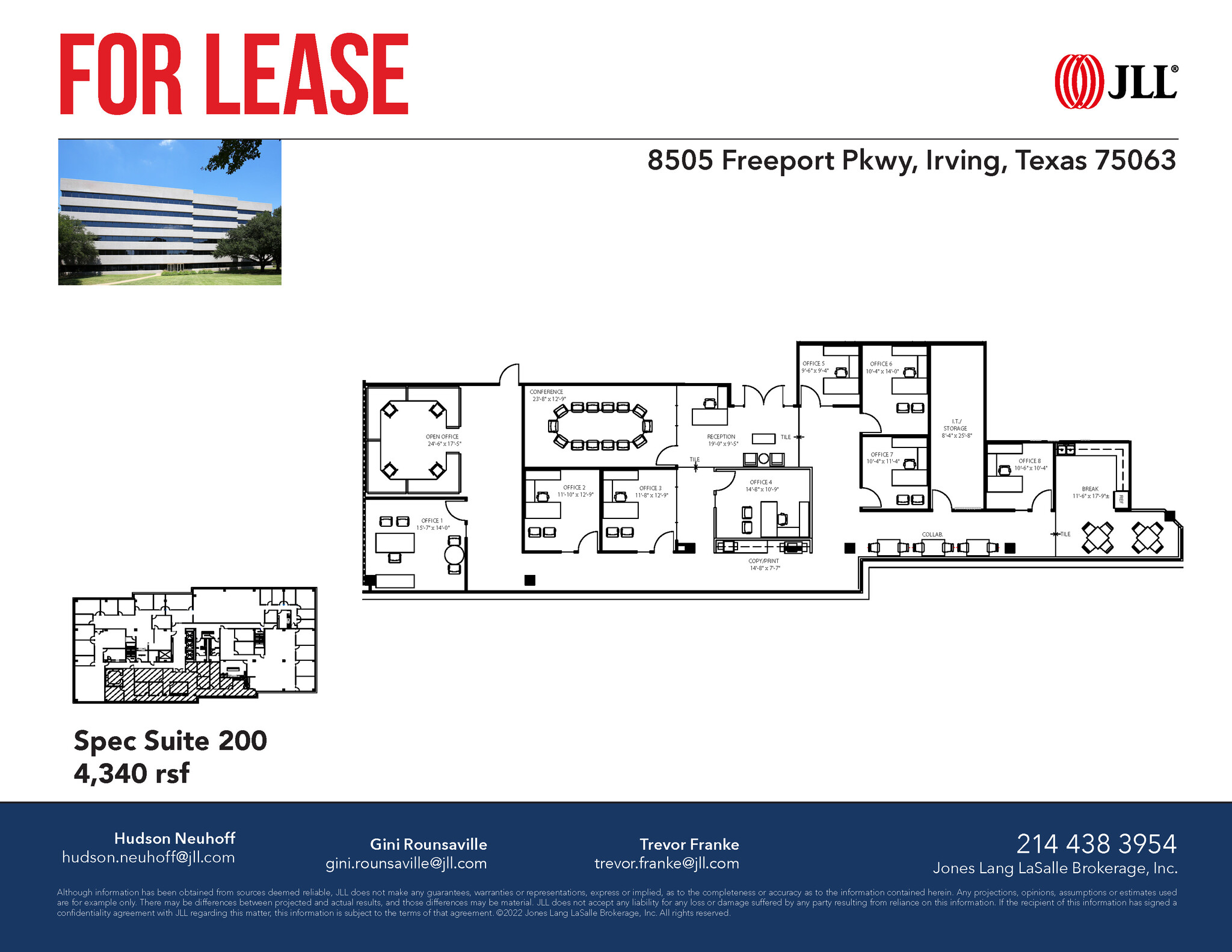 8505 Freeport Pky, Irving, TX for lease Floor Plan- Image 1 of 1