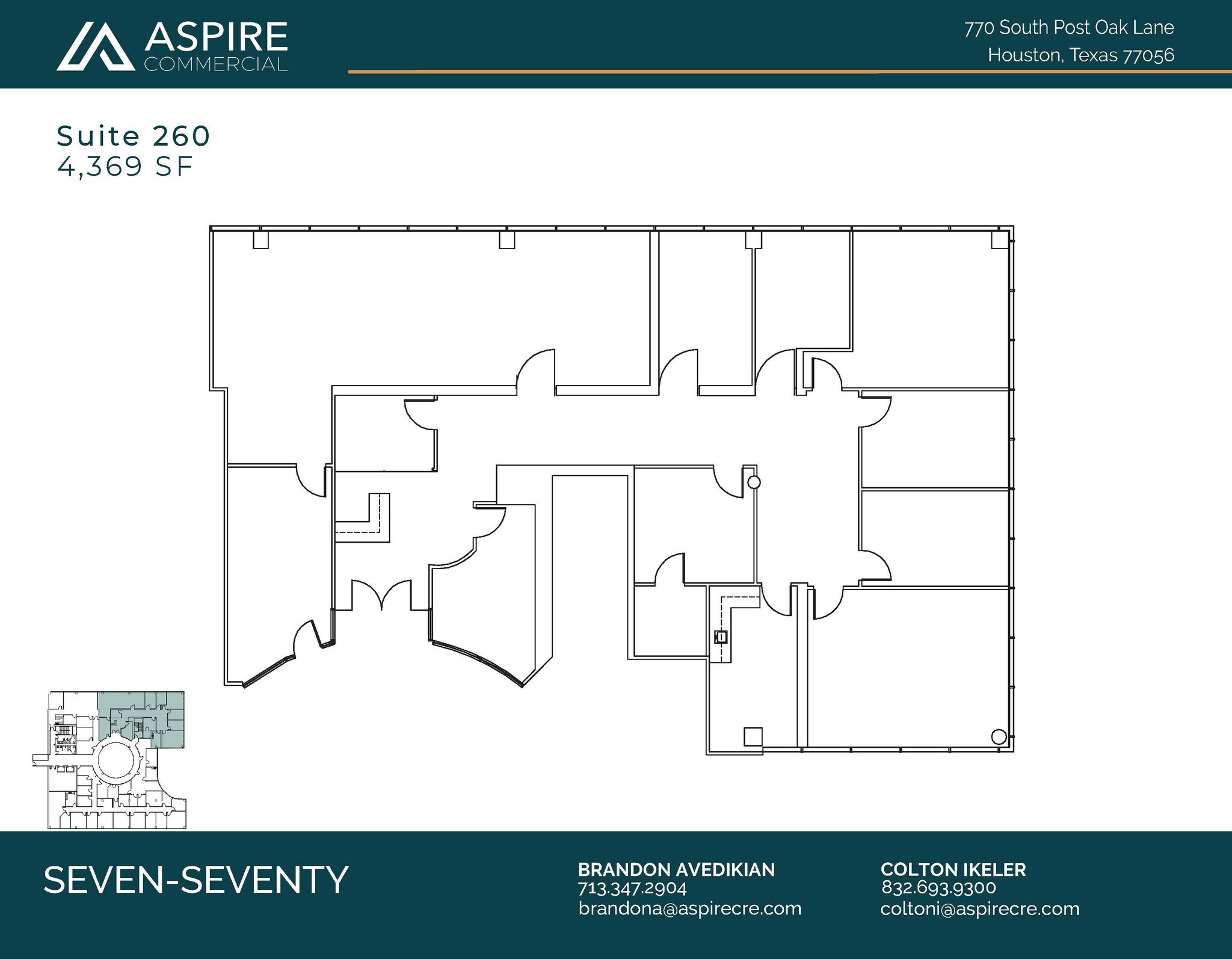 770 S Post Oak Ln, Houston, TX for lease Floor Plan- Image 1 of 2