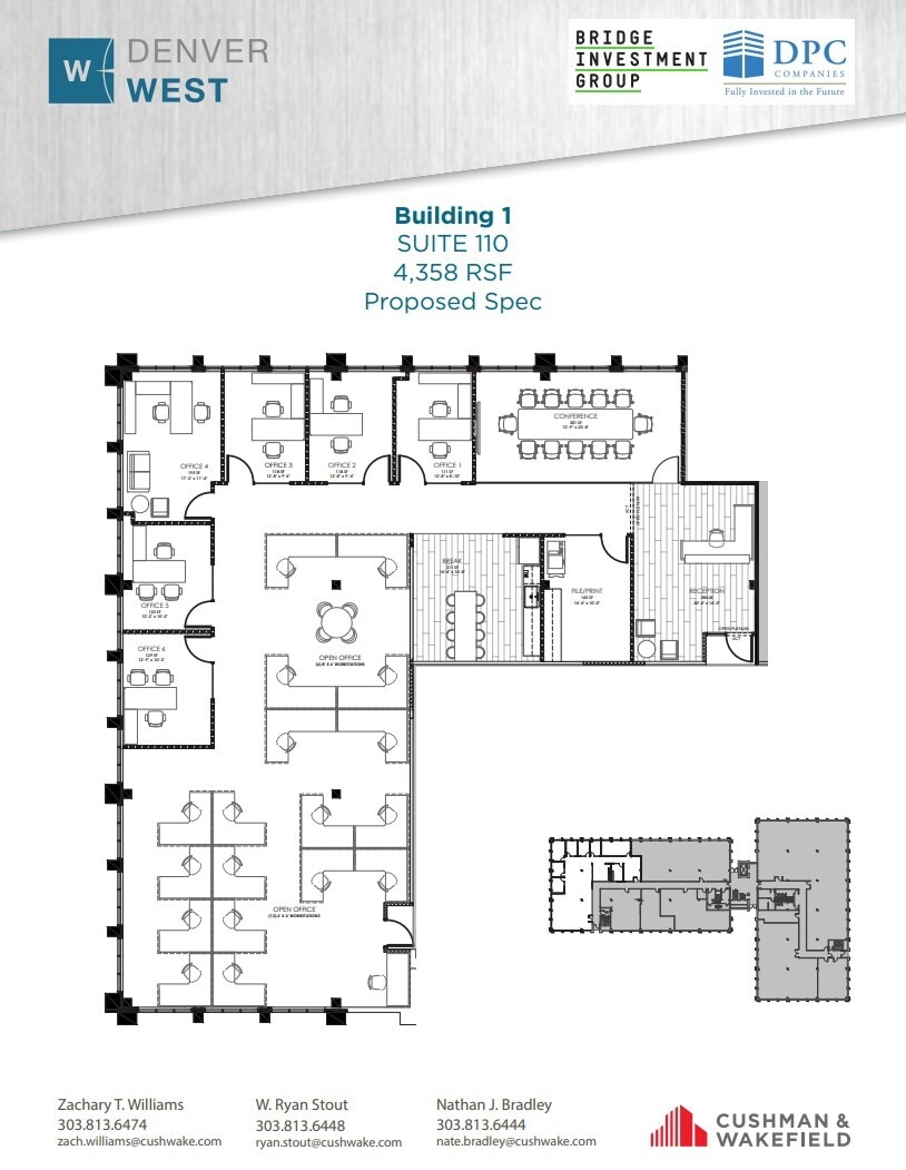 13949 W Colfax Ave, Lakewood, CO for lease Floor Plan- Image 1 of 1