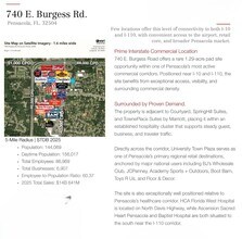 740 Burgess Rd, Pensacola, FL - Aerial  map view - Image1