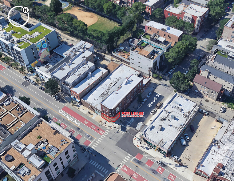 1800 W Chicago Ave, Chicago, IL for lease - Aerial - Image 3 of 3