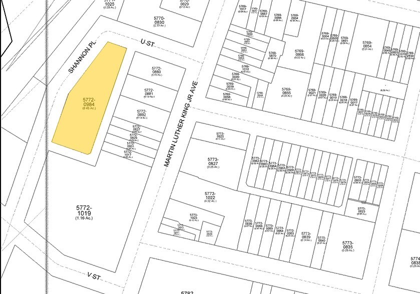2008-2020 Shannon Pl SE, Washington, DC for lease - Plat Map - Image 2 of 3