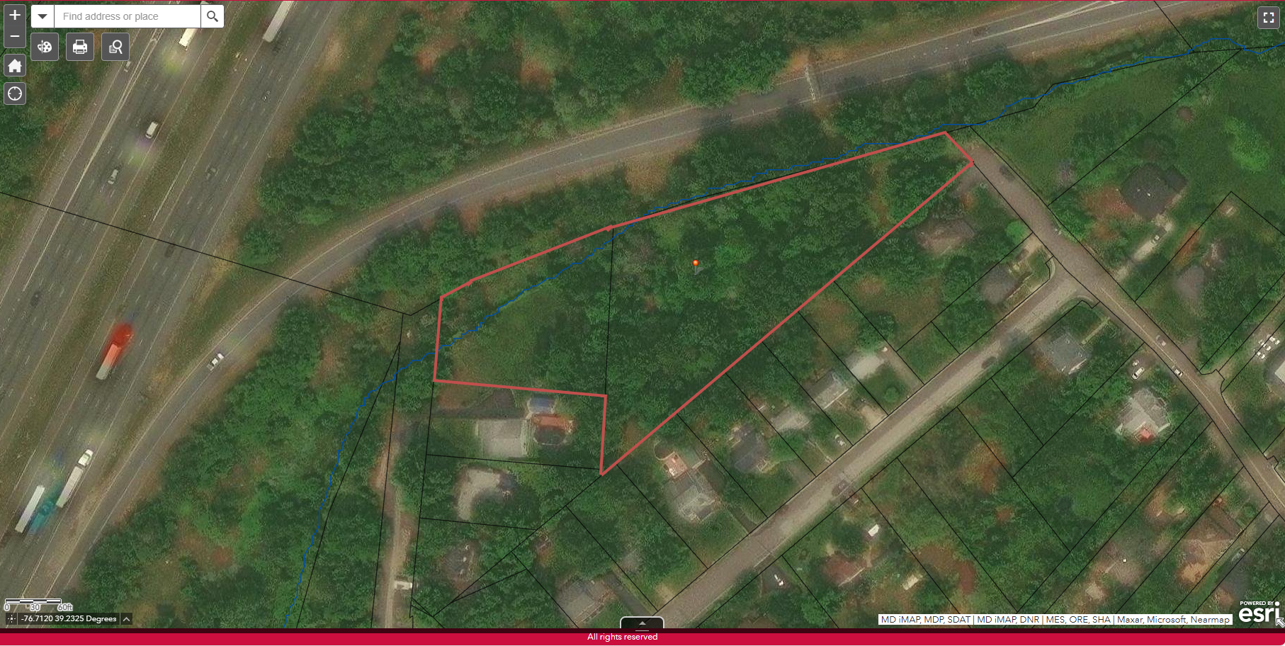 Between I-95 ramp & Woodland Drive, Arbutus, MD for sale Aerial- Image 1 of 6