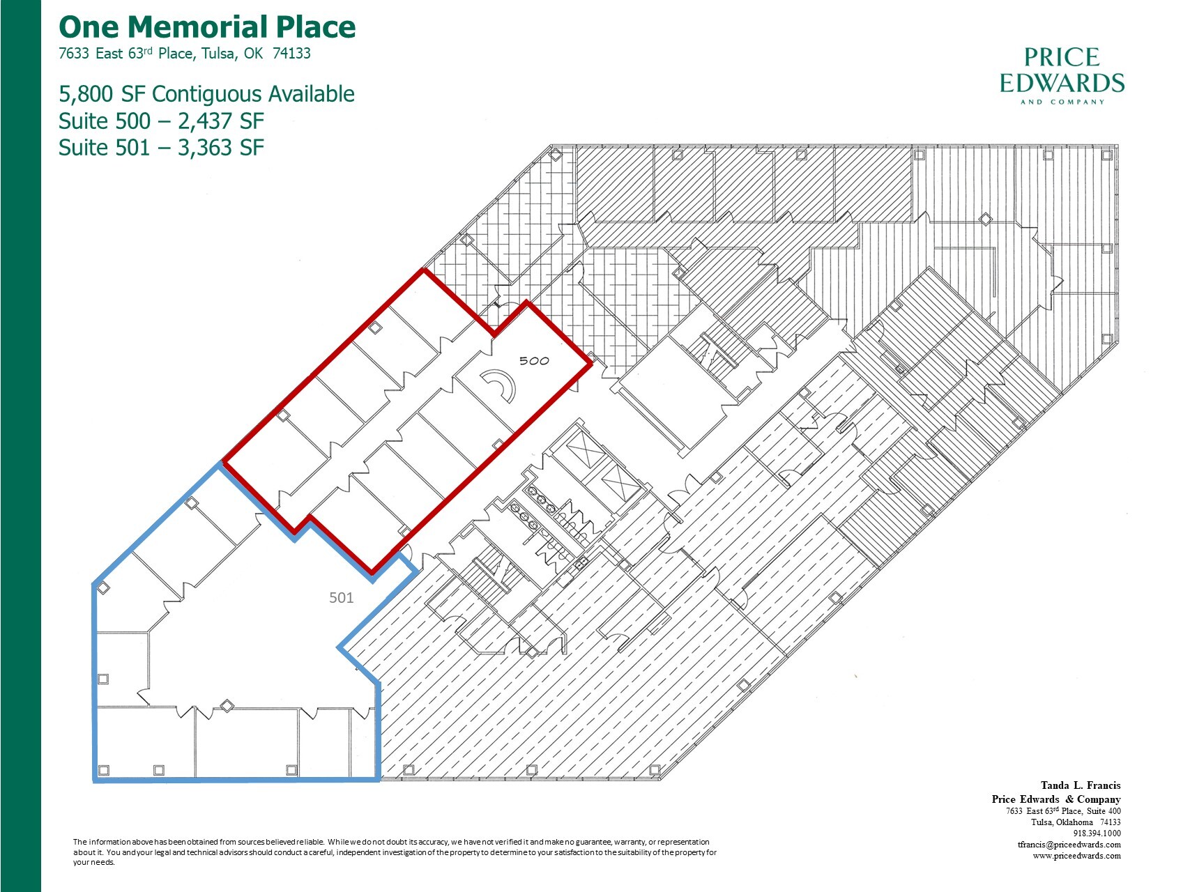 7633 E 63rd Pl, Tulsa, OK for lease Floor Plan- Image 1 of 1