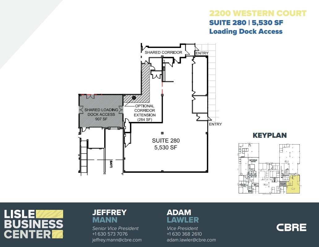 2200 Western Ct, Lisle, IL for lease Floor Plan- Image 1 of 3