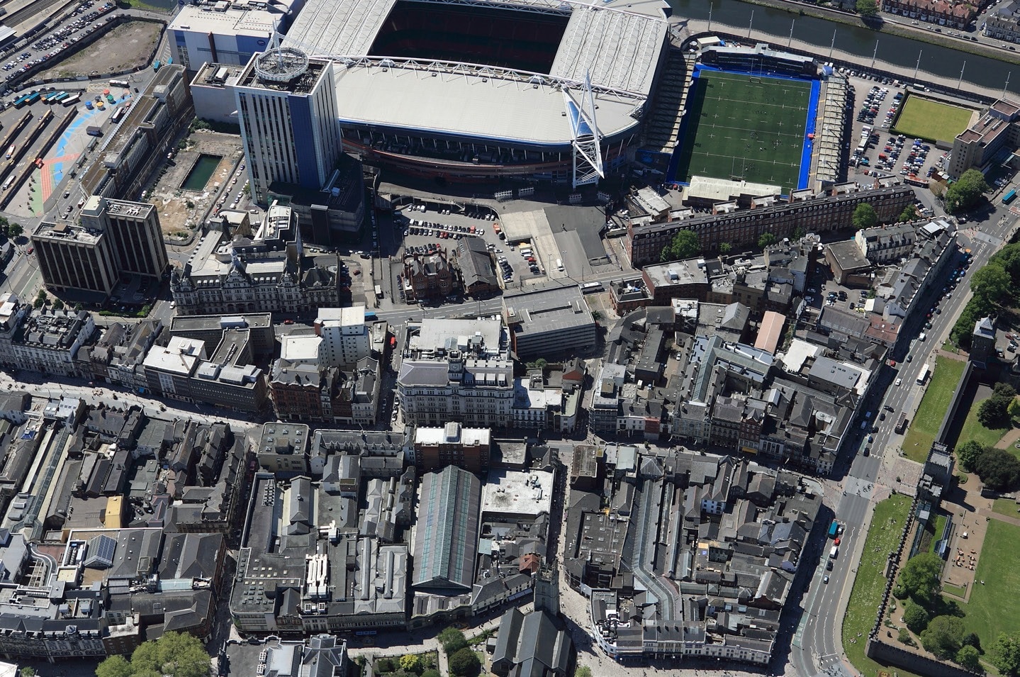 Castle Arcade, Cardiff for lease Aerial- Image 1 of 2