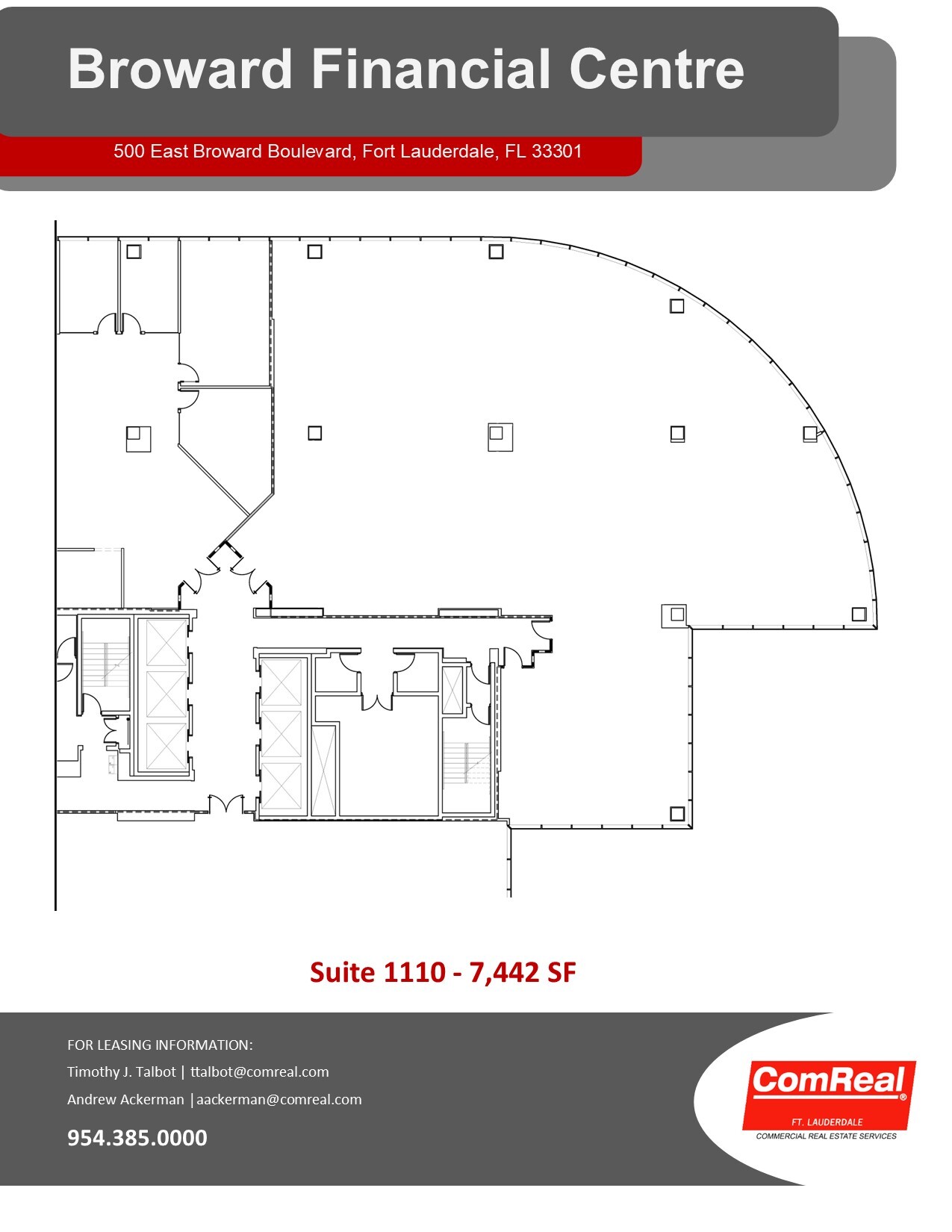 500 E Broward Blvd, Fort Lauderdale, FL for lease Floor Plan- Image 1 of 1