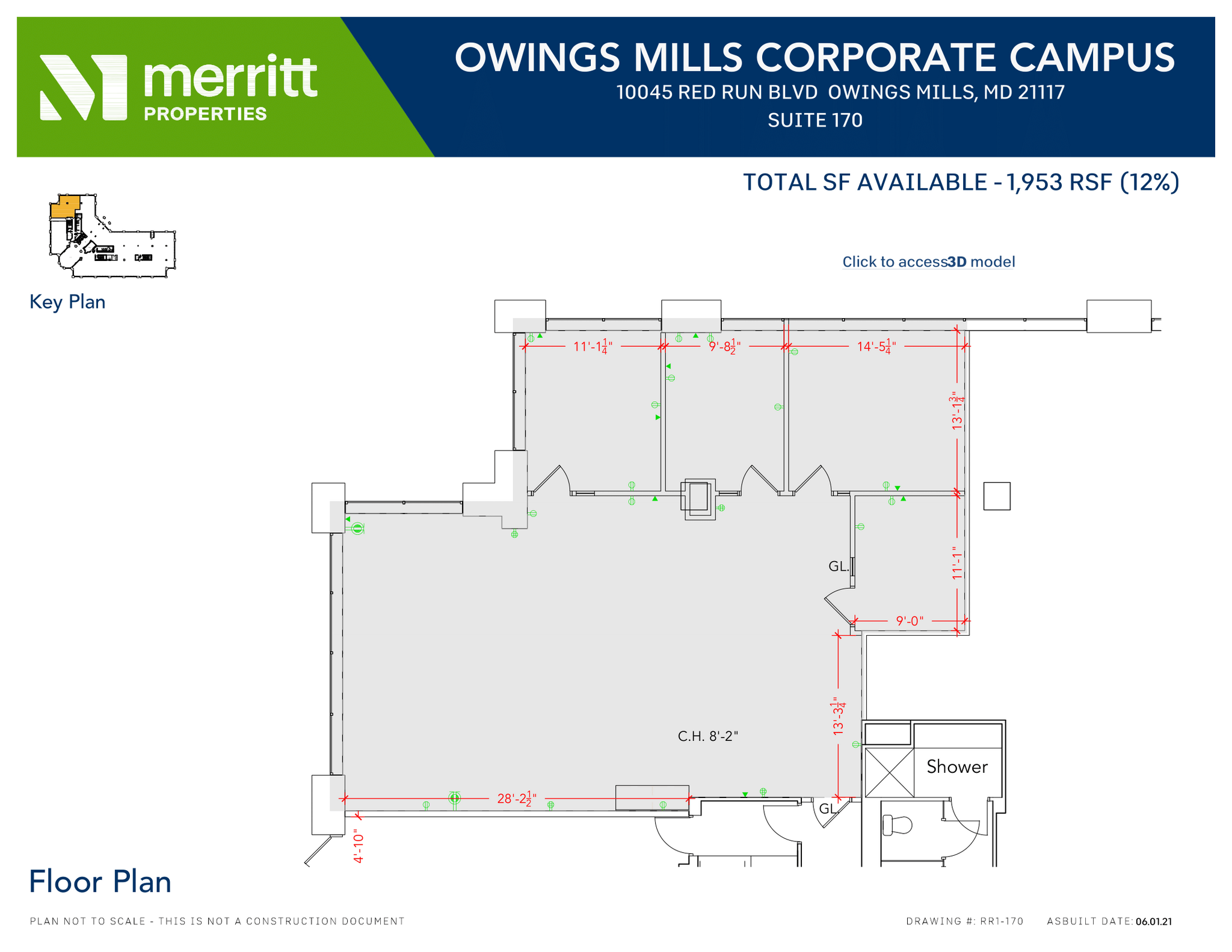 10045 Red Run Blvd, Owings Mills, MD for lease Floor Plan- Image 1 of 1