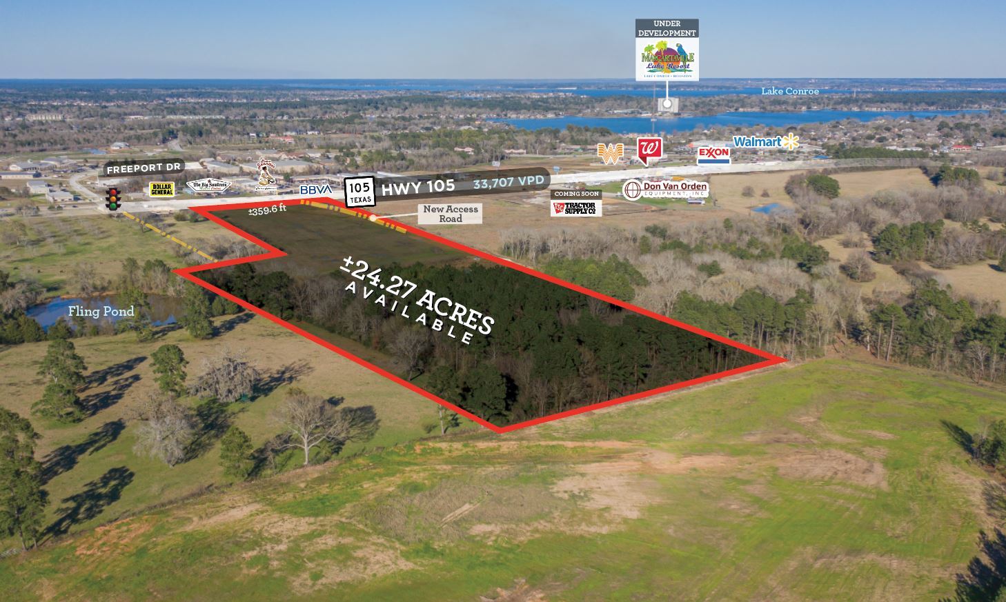 19631 Highway 105, Montgomery, TX, 77356 Commercial Land For Sale