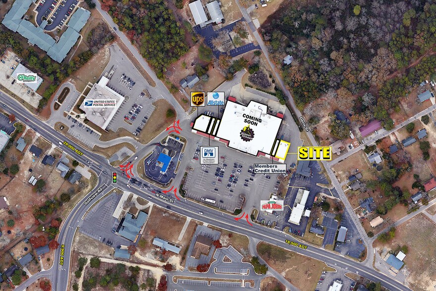 3333 N Main St, Hope Mills, NC for lease - Aerial - Image 2 of 5