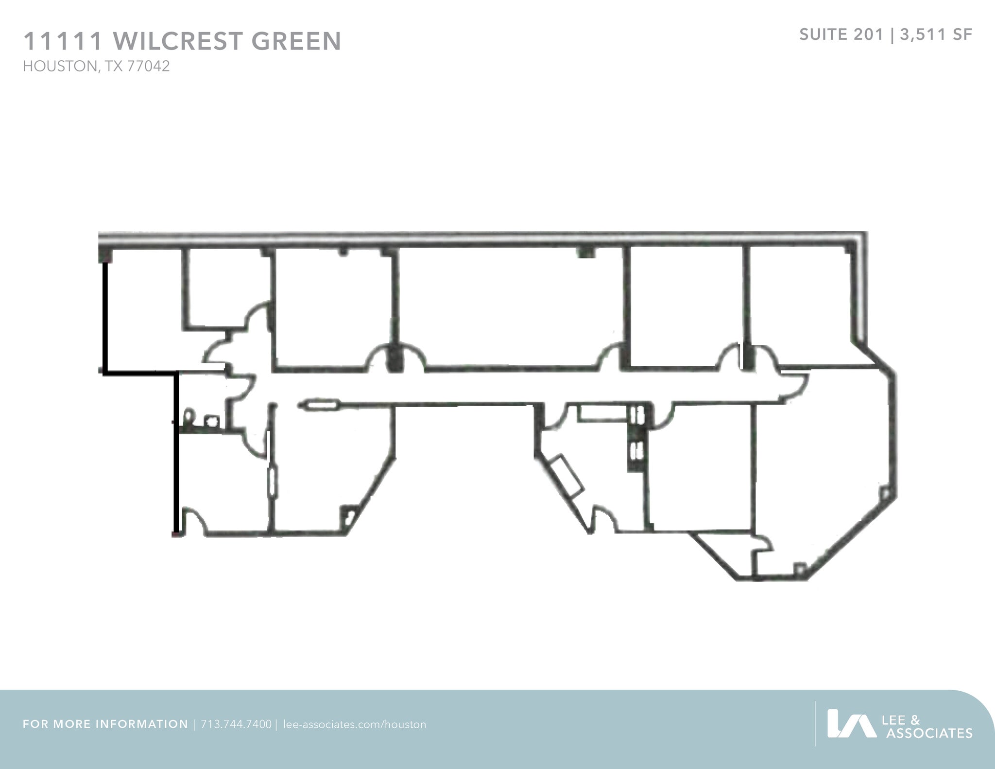 11111 Wilcrest Green Dr, Houston, TX for lease Floor Plan- Image 1 of 2
