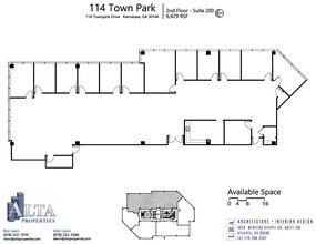 114 Townpark Dr NW, Kennesaw, GA for lease Floor Plan- Image 1 of 2