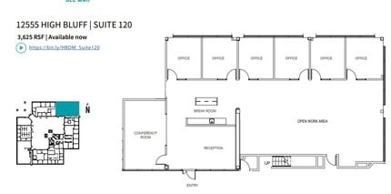 12555 High Bluff Dr, San Diego, CA for lease Floor Plan- Image 1 of 1