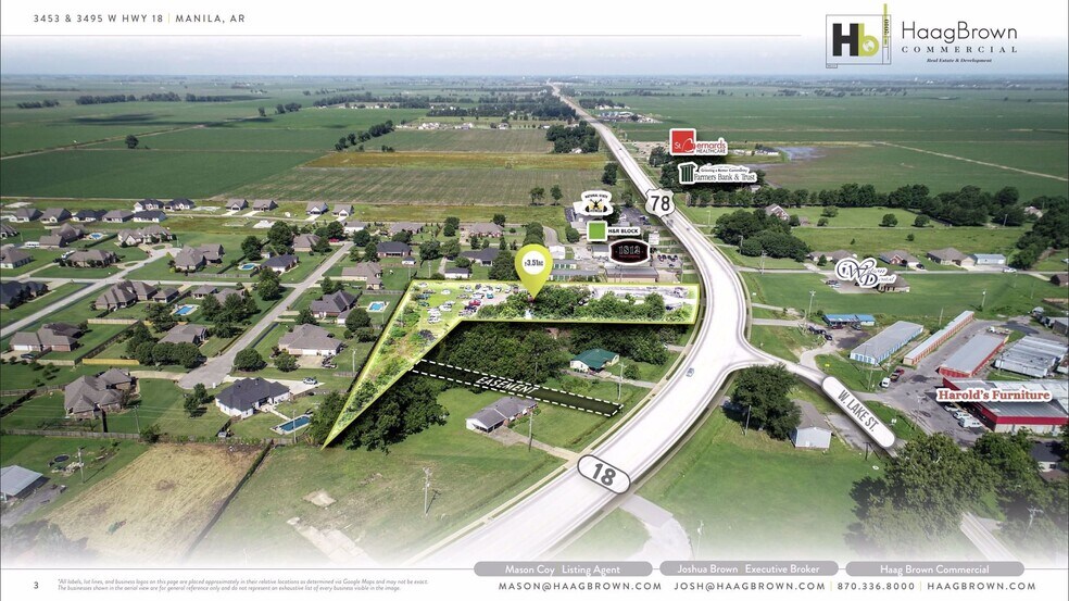 3453 W State Highway 18, Manila, AR for sale - Aerial - Image 3 of 4