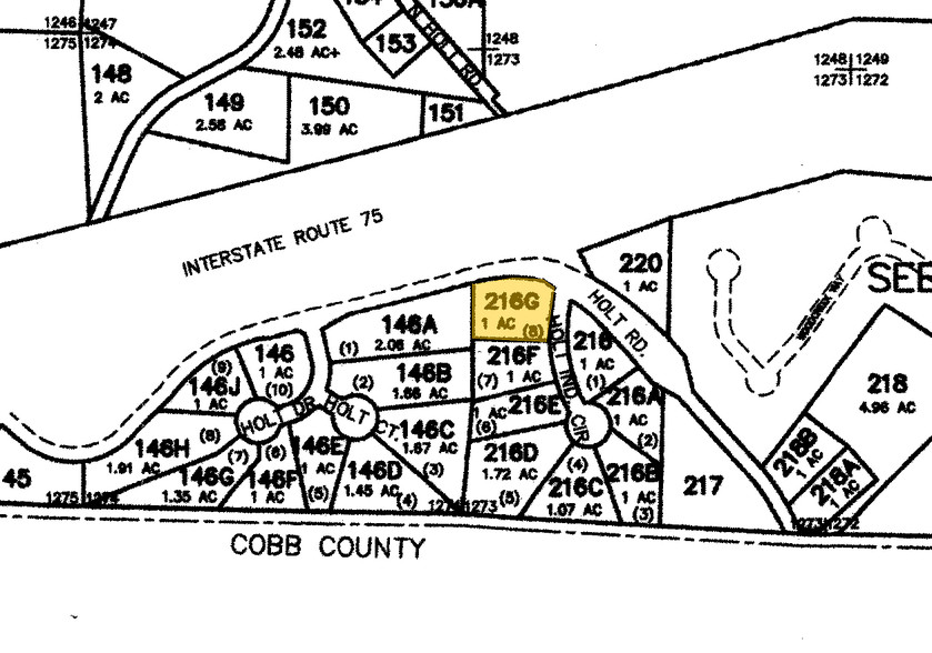 100 Holt Industrial Cir, Acworth, GA for lease - Plat Map - Image 2 of 2