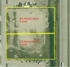 801 Mccool St, Crossfield, AB - AERIAL map view - Image1