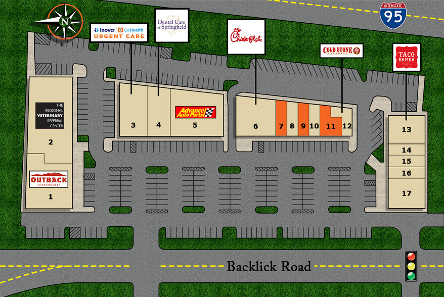 6651 Backlick Rd, Springfield, VA for lease - Site Plan - Image 2 of 2