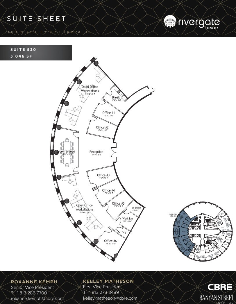 400 N Ashley Dr, Tampa, FL for lease Floor Plan- Image 1 of 1