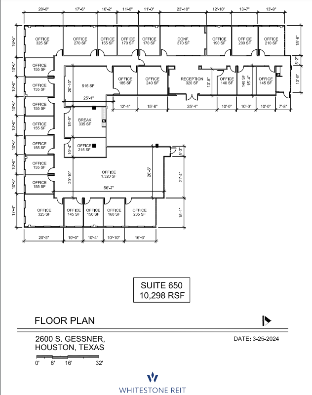 2600 S Gessner Rd, Houston, TX for lease Floor Plan- Image 1 of 1