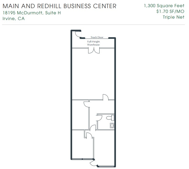 1200 Main St, Irvine, CA for lease Floor Plan- Image 1 of 1