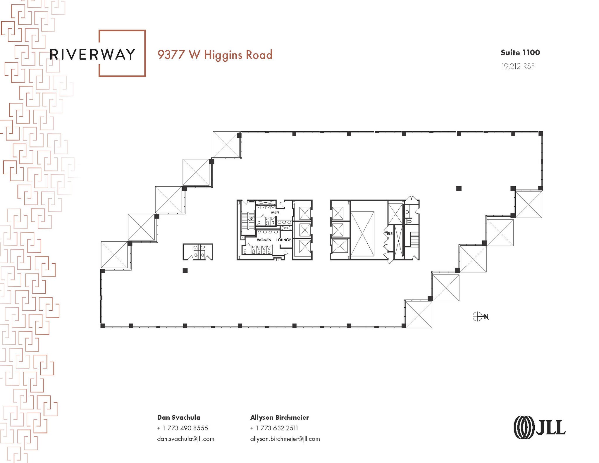 9377 W Higgins Rd, Rosemont, IL for lease Floor Plan- Image 1 of 1
