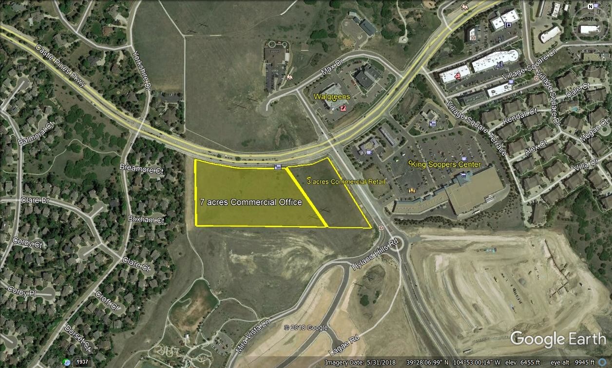 Castle Pines Pkwy & Lagae Rd, Castle Pines, CO for sale Aerial- Image 1 of 1