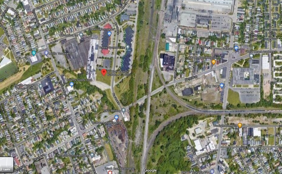 50 River Rock, Buffalo, NY for lease - Aerial - Image 1 of 1