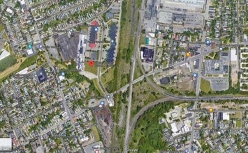 50 River Rock, Buffalo, NY - AERIAL  map view