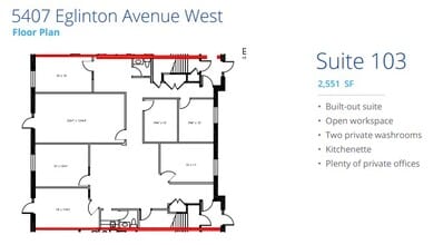 5397 Eglinton Ave W, Toronto, ON for lease Floor Plan- Image 1 of 1