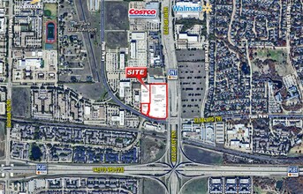 W Plano Pky, Plano, TX - AERIAL map view