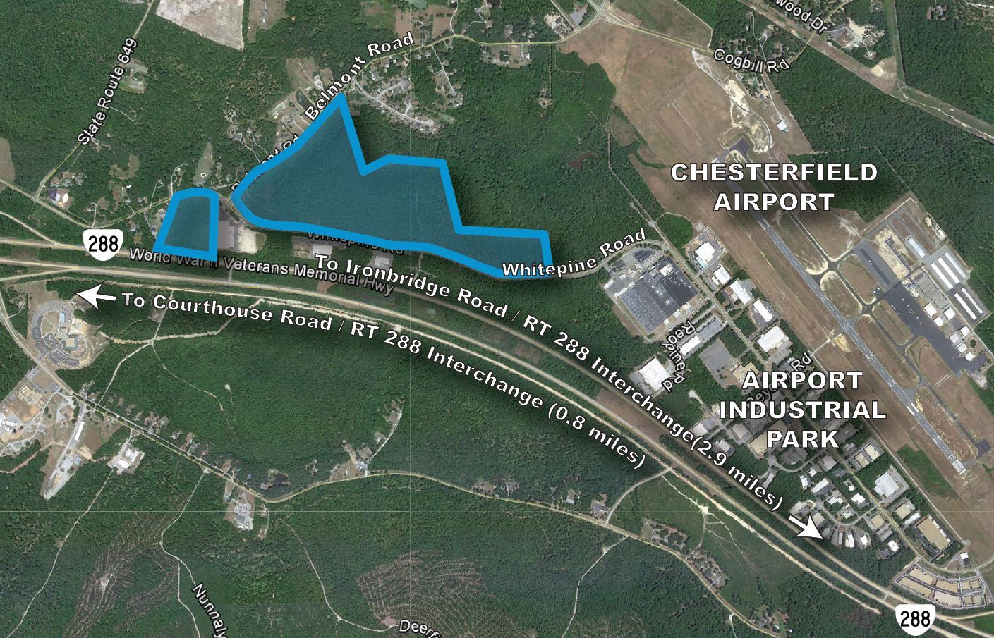 8800 Whitepine Rd, Chesterfield, VA for sale Aerial- Image 1 of 1