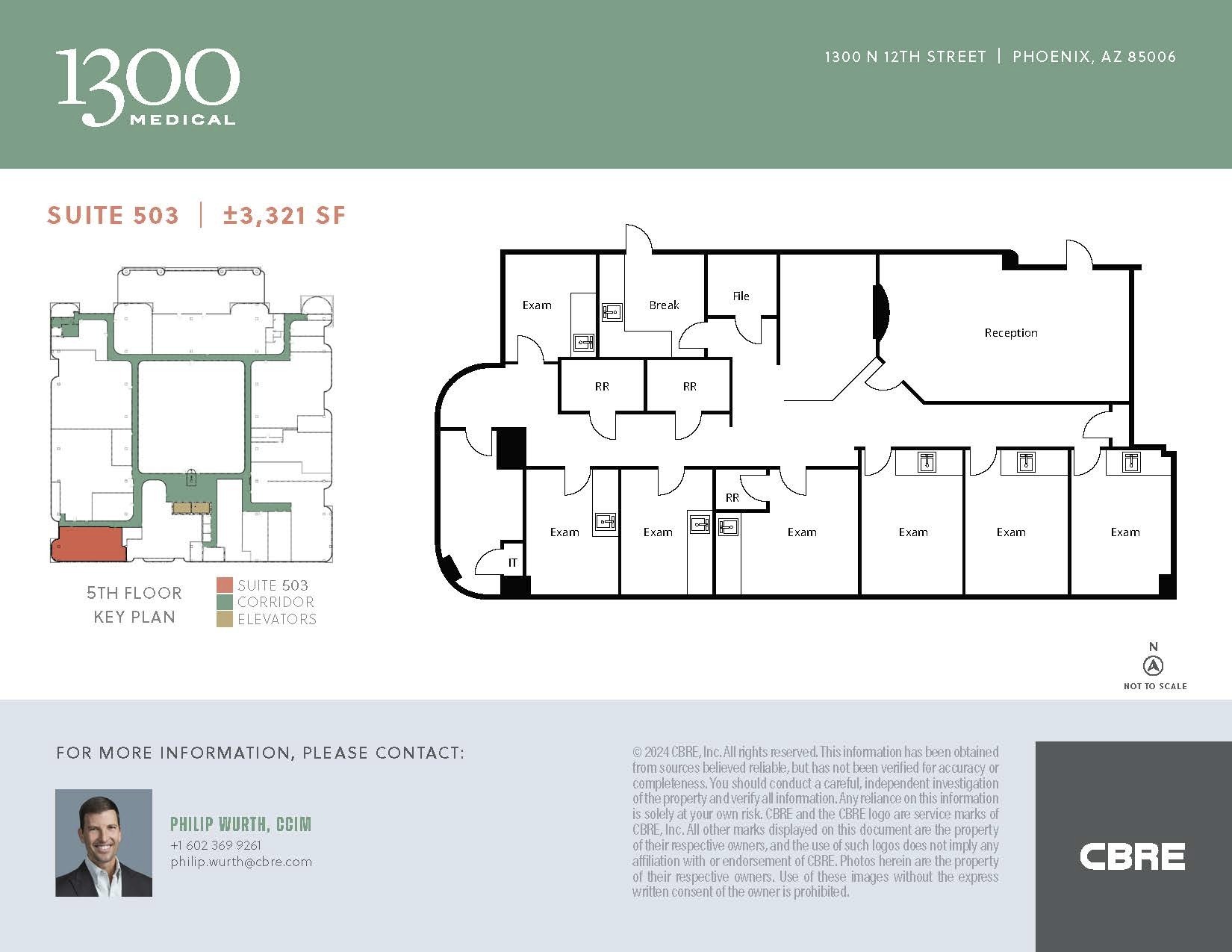 1300 N 12th St, Phoenix, AZ for lease Floor Plan- Image 1 of 1