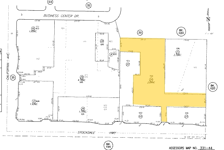 5000 Stockdale Hwy, Bakersfield, CA for lease - Plat Map - Image 3 of 3