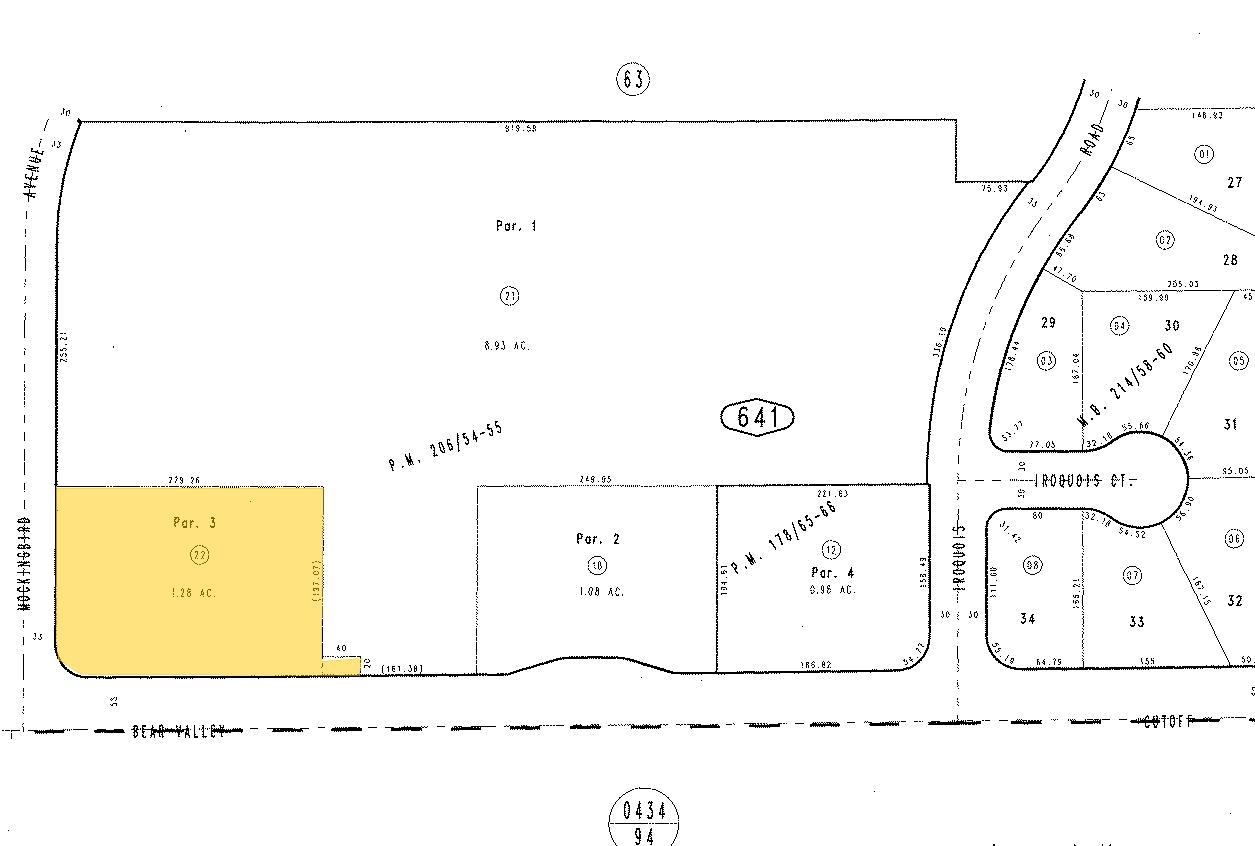 20570 Bear Valley Rd, Apple Valley, CA for sale Plat Map- Image 1 of 1