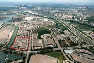 520 E Corporate Dr, Lewisville, TX - aerial  map view