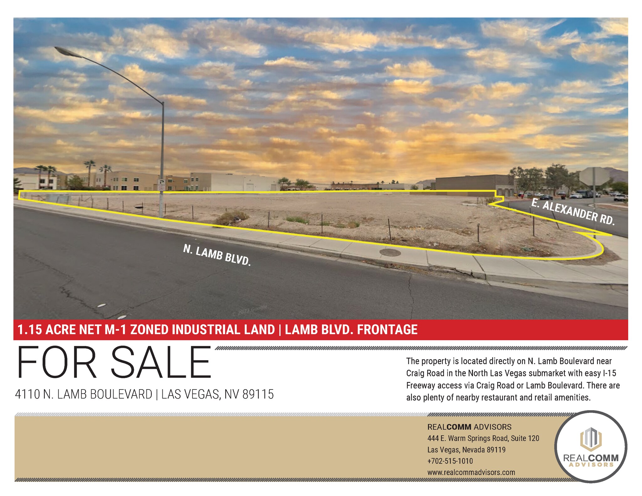 4110 N Lamb Blvd, Las Vegas, NV for sale Building Photo- Image 1 of 1