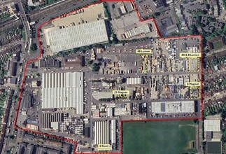 East Lane, Wembley - AERIAL map view