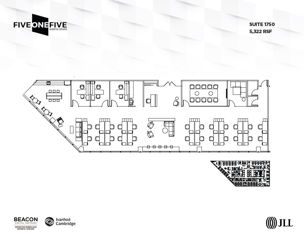 515 N State St, Chicago, IL for lease Floor Plan- Image 1 of 2