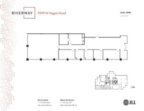9399 W Higgins Rd, Rosemont, IL for lease Floor Plan- Image 1 of 1