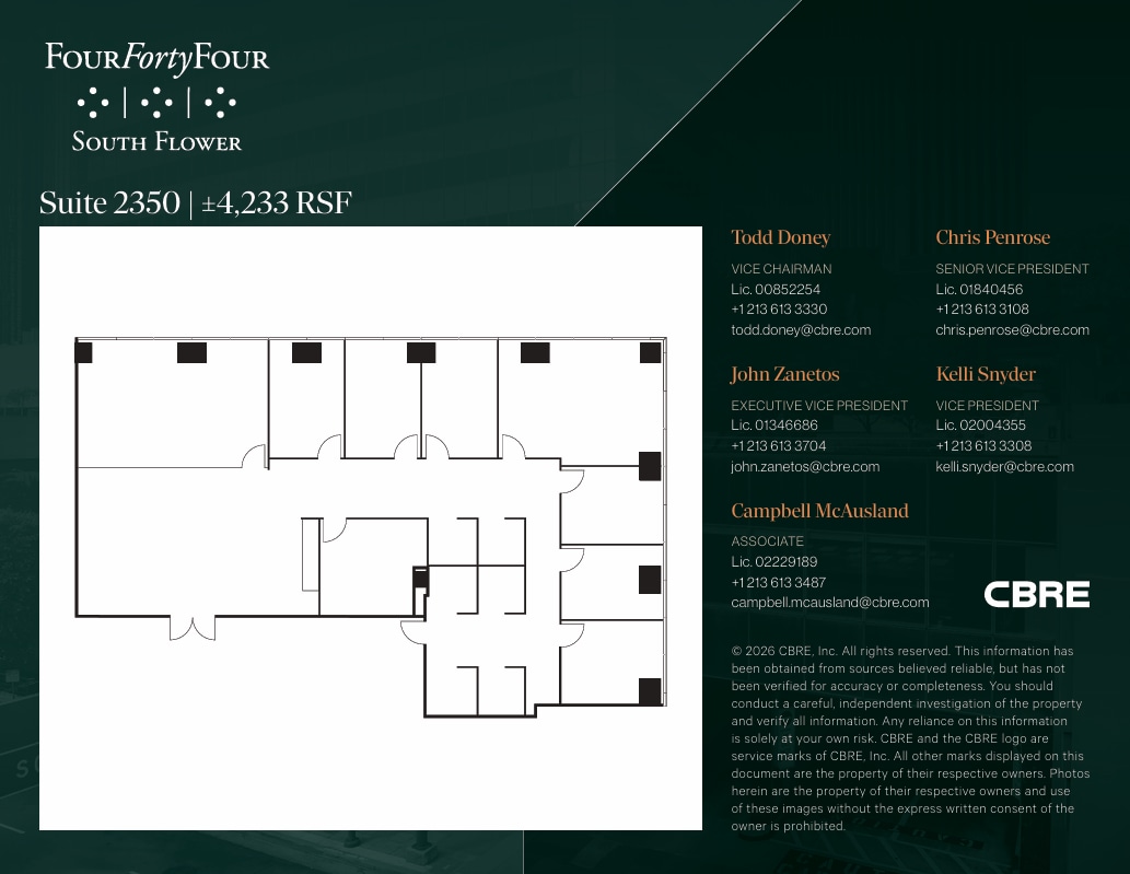444 S Flower St, Los Angeles, CA for lease Floor Plan- Image 1 of 1